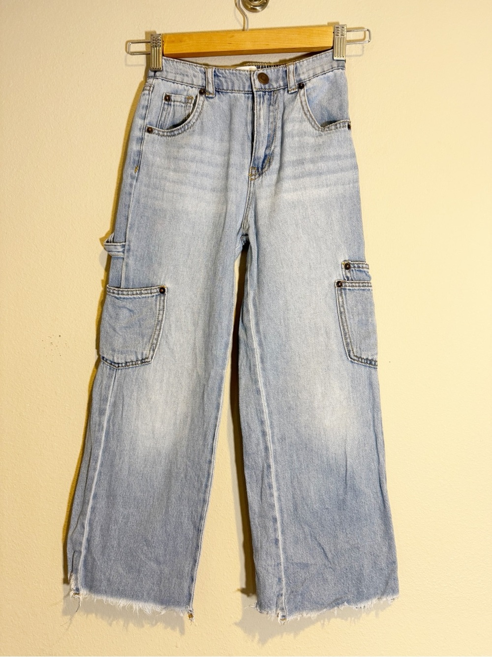 GB Girls Wide Leg Cargo Jeans